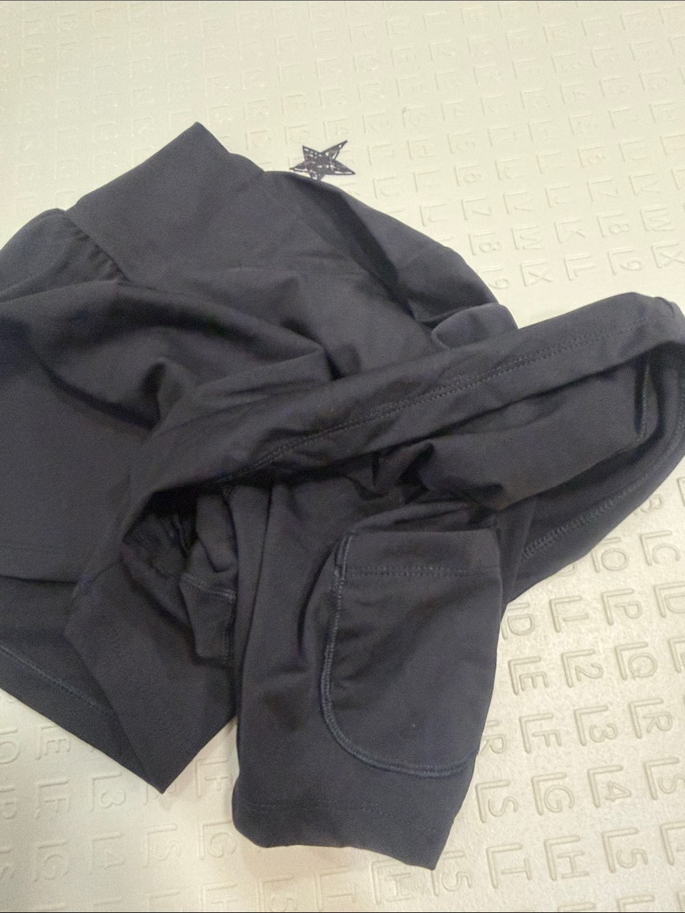 HALARA Black High-Waist Lounge Shorts - Picture 4 of 4